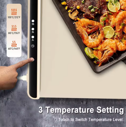 Odihomi food warmer on kitchen table setup 